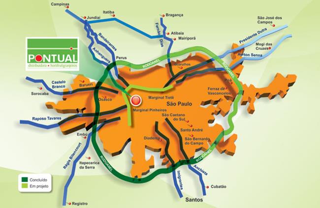 Rodoanel Mapa Do Rodoanel Completo De Todos Os Trechos