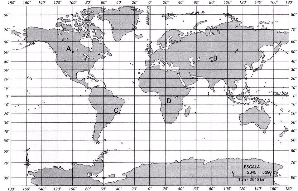 Coordenadas Geograficas Exercícios E Atividades Latitude E Longitude 