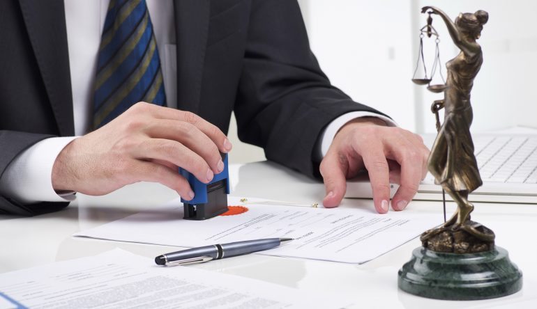 Signing contract