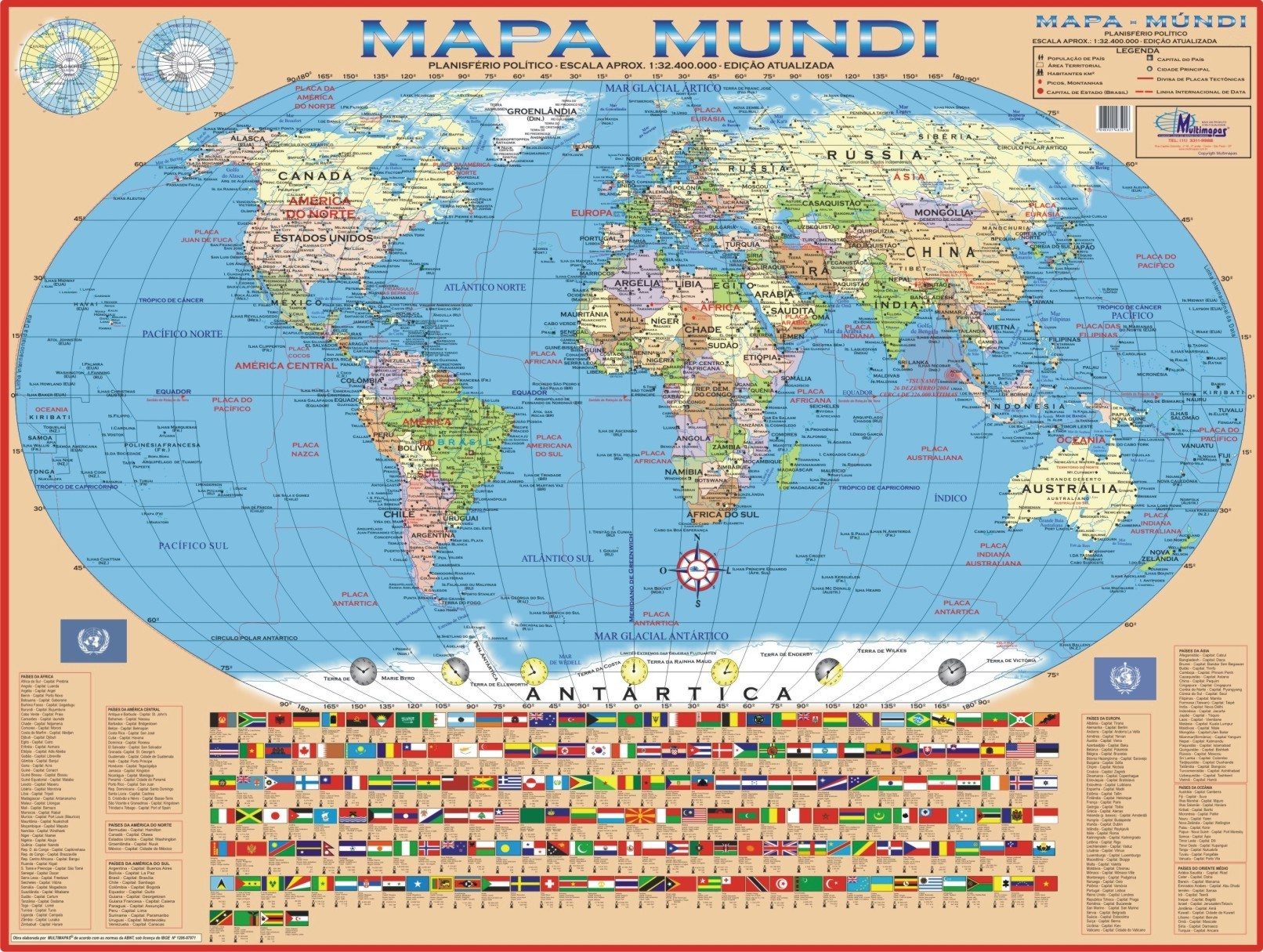 Mapa Mundi Político Mapa Atual Para Imprimir Colorir Online E Mais 8543
